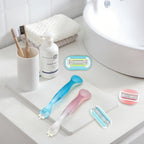 2PCS Replacement Handle Compatible with Gillette Venus Razor (Only Handle) - Blue