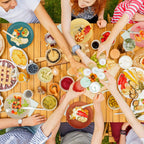 12 PCS Plastic Wheat Straw Plates, 9 Inch Unbreakable Kids Plate Deep Dinner Plates- Microwave and Dishwasher Safe Plate for RV, Traveling, Camper, Picnics, 8 Colors