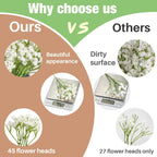 10 Baby Breath Artificial Flowers - 7.6" Babies Breath Flowers Artificial Faux Flowers Bouquet White Fores Greenery Real Touch Fake Flowers Arrangements Wedding Centerpieces Tables Decorations