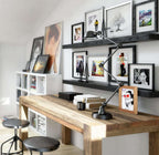 11X14 Inch Picture Frame Made of Solid Wood and High Definition Glass Display Pictures 8X10 with Mat or 11X14 without Mat for Table Top Display and Wall Mounting Photo Frame with Stand Black