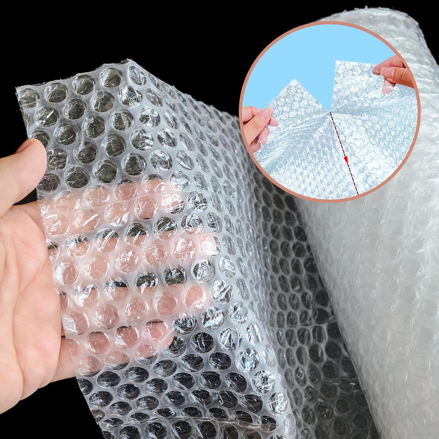 12 Inch X 20 Feet Bubble Wrap Roll with Every 12 Inches Easy Tearing Perforation for Moving Packing and Shipping Cushioning Made in US