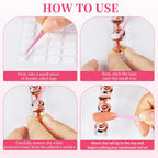 25PCS Nail Art Tools Set, Includes Nail Art Brushes, Nail Stand, Dotting Tools, Striping Liner Fingernail Drawing Pens, Jelly Glue, Tweezers, Sequins, Professional Nail Art Supplies Kit