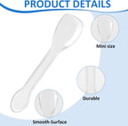 1000 Pcs Mini Clear Dessert Spoons Bulk Disposable Plastic Appetizer Spoons for Miniature Dessert Cups Sampling Summer Tasting Party Small Catering Supplies,3.9 × 0.9 Inch
