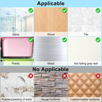 15 Pack Shower Caddy Adhesive Replacement, Shower Shelf Adhesive No Drilling, Adhesive Hooks for Showe Caddy, Soap Holder, and Kitchen Racks