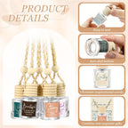 24 Set Christian Gift Bulk Church Empty Hanging Car Air Freshener Diffuser Bottles 8Ml for Essential Oils Religious Biblical Gifts Christmas Employee Favors for Women Men