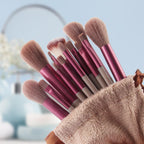 13Pcs Makeup Brushes Makeup Kit with Storage Bag,Foundation Brush Eyeshadow Brush Make up Brushes Set Brown