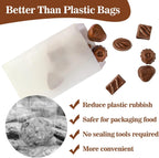 100 Glassine Wax Papper Bags - Glassine Envelopes Wax Paper Sandwich Food French Fry Bags Individual Cookie Sleeves Cake Slices Soap Bars Packaging Treat Bags Desserts Baked Goods Wrappers Bag