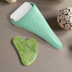 (Aqua) Ice Roller for Face – Cooling Massage Tool for Energizing Skin & Reducing Swelling