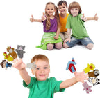 10Pcs Story Time Finger Puppets - Old Macdonald Had a Farm Educational Puppets Easter Basket Stuffers