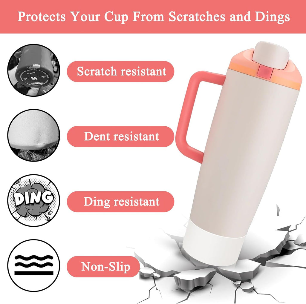 2Pcs Silicone Boot for Owala 30Oz & 40Oz Freesip Sway Bottles & Tumblers, Accessories for Owala - Transparent