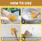 2PCS Knockdown Texture Sponge - Drywall Repair Texture Spray Drywall Texture Patch Sponge for Painting Ceiling Wall Knock down Texture Tool Paint Sponge