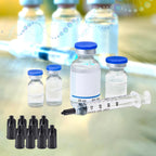 1500 Pack Syringe Caps Dispensing Needle Black Syringe Tip Caps for Dispensing Needles Accessories Craft Industrial Use