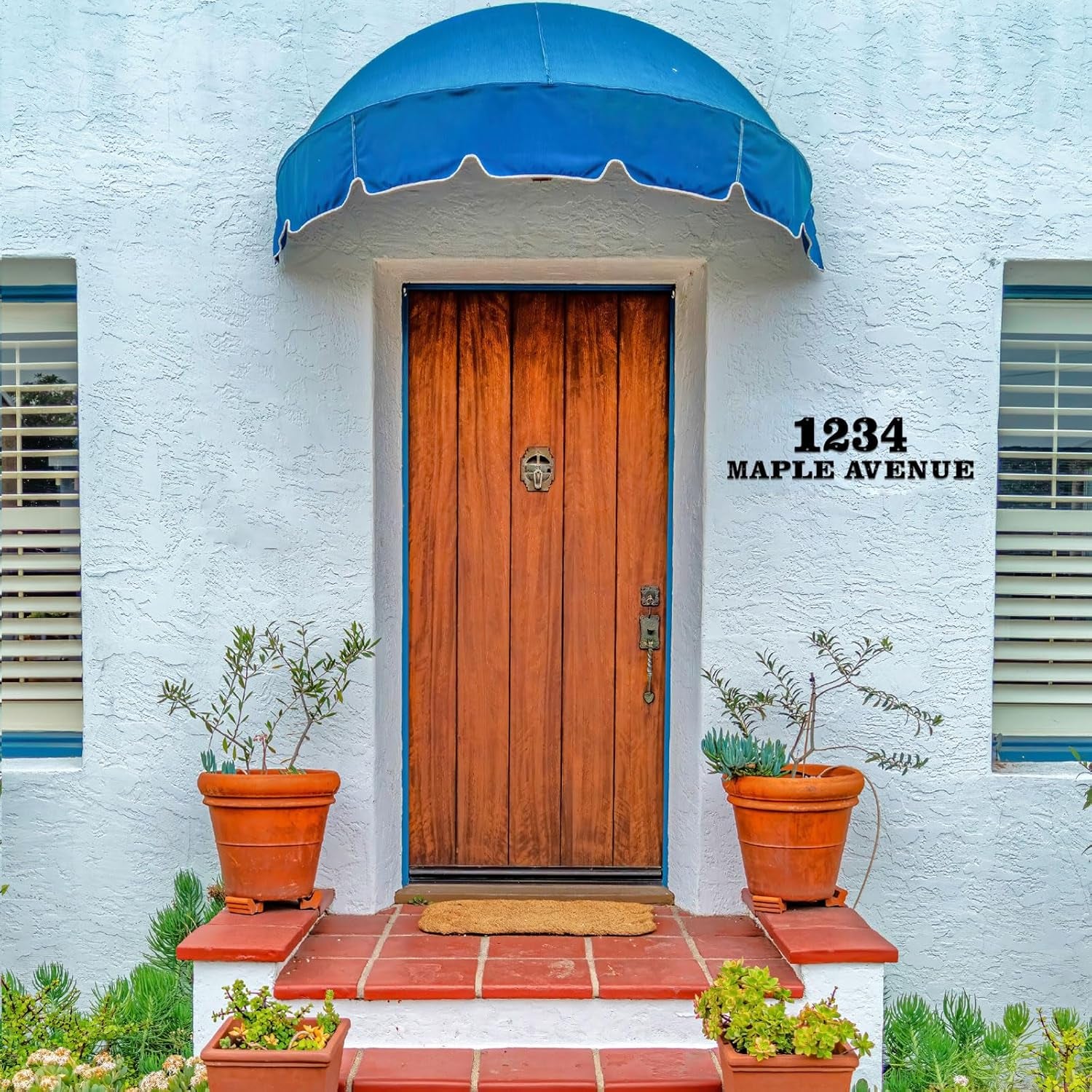 3" 4" 5" 6" 8" Metal House Numbers, House Address Letters and Numbers for outside Signs, Metal Letters Door Numbers Signage Street Address Plaque for Garden Door Mailbox Decor (Number 2)