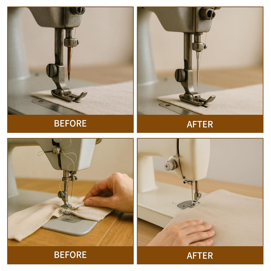 2OZ Sewing Machine Oil, 4Pcs Sewing Machine Accessories Lubricant Kit for Moving Parts of Manual or Electric Sewing Machines with Needle Tip, Double Head Brush and Towel, Clear Light Machine Oil