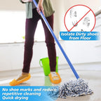 10 Mop Slippers for Floor Cleaning - Size 9.5 Mop Socks Women Mopping Cleaning Socks Feet Foot Mopping