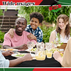 12 Pcs Juneteenth Tablecloth Disposable Red Black Green Plastic Table Cover for June 19Th African Afro American Independence Day Black History Month Festival Party Decorations, 108 X 54 Inch