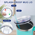 2Pcs 40 Oz Tumbler Lid Replacement Compatible with Silver Buffalo, Accessories for Silver Buffalo Tumbler Cup, Bpa-Free, Reusable Replacement Lid