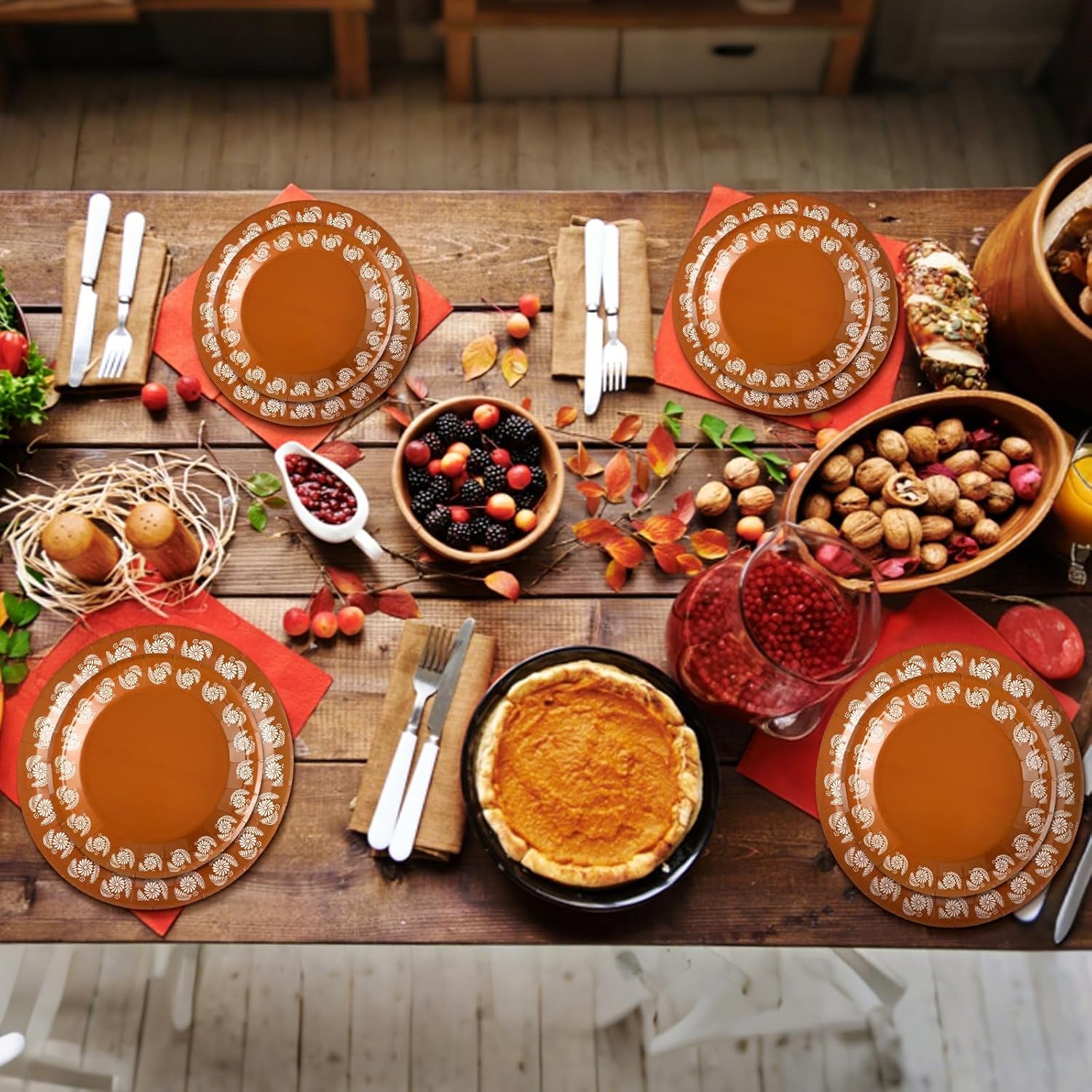 120 Pcs Platos De Barro Mexicanos Paper Plates Fall Cielito Lindo Party Decoration 7/9 Inch Mexican Plates Terracotta Flower Clay Pottery Paper Birthday Wedding Party Supplies (White Flowers)