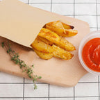 200 Pcs Kraft Paper Treat Bags Brown Flat Favor Bag for Cookie Popcorn Snacks Party Small Gift Bag (4 X5 Inch)