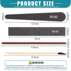 120 Pcs Sanding Sticks Include 30 Sanding Twigs 40 Polishing Sticks and 50 Matchsticks, Tools for Tight Spaces Modeling Tools for Plastic Models Wood Hobby Craft Art