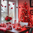 200 LED Red Fairy Lights, 66 Ft 8 Modes Red Christmas Lights Indoor Plug in with Wheel, Remote Control Twinkle String Light Outdoor for Christmas Decor