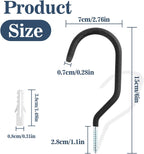 10 Heavy Duty Wall Mount Storage J Hooks - Bicycle & Ladder Hangers, Garden Yard Tools Organizer