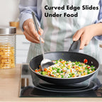 18/10 Stainless Steel Spatula Set - 15" Metal Spatulas for Kitchen Use, 1 Slotted Spatula + 1 Solid Turner, Heat Resistant Metal Cooking Utensils, Dishwasher Safe, Silver