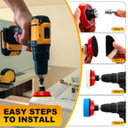 178 Pcs Car Sanding Kit Drill Polisher Attachments Angle Grinder Discs Foam Polishing Pad 3 Inch Buffing Pads Backing Adapter Sandpapers for Car Wood Glass Metal Resin Epoxy, Disc Grit 40-10000