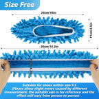 10 Mop Slippers for Floor Cleaning - Size 9.5 Mop Socks Women Mopping Cleaning Socks Feet Foot Mopping