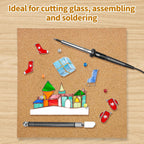 12"X12"X0.5" Stained Glass Supplies - Heat Resistant Work Surface, Cutting Mat, Starter Kit, Tools for Table & Countertop Protection