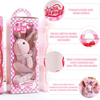 22PCS Gift Boxes,3X2X9 Inches Party Favor Boxes with Window, Pink Gift Wrapping with Handle for Girls Snacks, Candy, Toys,Birthday Themed Party