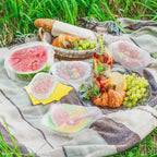 100PCS Bowl Covers Reusable - Thickend&Sturdy Plastic Bowl Cover Elastic Food Covers Stretch Reusable Disposable Food Storage Fresh Keeping Bags Outdoor to Keep Dust Away Outdoor Party Supplies