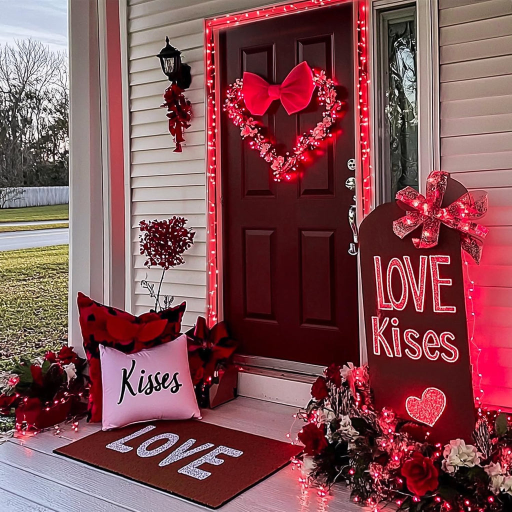 200 LED Red Fairy Lights, 66 Ft 8 Modes Red Christmas Lights Indoor Plug in with Wheel, Remote Control Twinkle String Light Outdoor for Christmas Decor