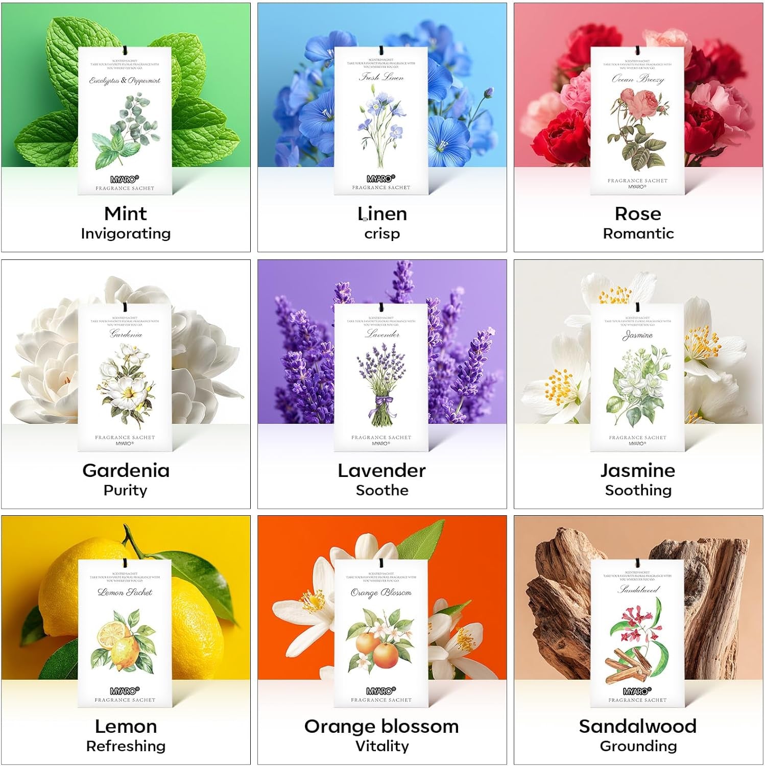 12 Packs Lavender Scented Sachets Air Freshener for Drawer and Closet, Long-Lasting Sachet Bag Room Car Odor Deodorizer Fresh Scent Home Fragrance