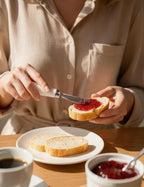 2 Pack Stainless Steel Butter Spreader Knife, Butter Knife with White Porcelain Handle, Cheese Butter Spreader Knives for Kitchen