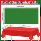 12 Pcs Juneteenth Tablecloth Disposable Red Black Green Plastic Table Cover for June 19Th African Afro American Independence Day Black History Month Festival Party Decorations, 108 X 54 Inch