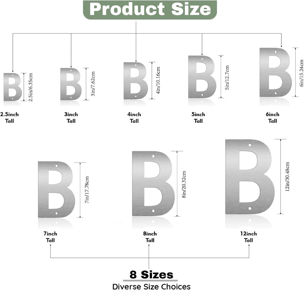 2.5 Inches Stainless Steel Floating Door Numbers and Metal Letters – Modern Gold Metal House and Mailbox Numbers, Sleek House Address Plaques for Home, Apartment, and Garden Decor(Gold) (4）