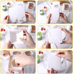 20PCS White Cupcake Boxes, 3.5"X3.5"X3.5" Individual Cupcake Containers Pre-Assembled Containers with Window and Inserts for Wedding Baby Shower Birthday