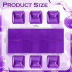 1 Piece Purple Foil Tablecloth 54 * 72Inch Lavender Plastic Birthday Party Table Cloths Disposable Waterproof Table Cover for Halloween Bridal Shower Wedding Anniversary Baby Shower Elegant Supplies