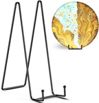 3 Pack 12 Inch Plate Stands for Display - Large, Metal Picture Frame Holder Stand + Easels for Decorative Platter, Book, Plaque, Photo, Table Top Art