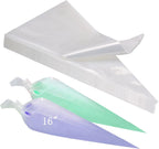 16-Inch Disposable Piping Bags 100 Count- Extra Thick Non-Slip Pastry Bags with Anti-Burst Design for Cake Decorating, Cupcakes, Cookies & Baking Supplies