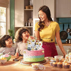 18 Pack Astronaut Cake Topper Set, Outer Space Cake Decoration Astronaut Figurine Rocket Caketoppers with Stars and Pearl Balls for Christmas Astronaut Themed Party Kids Birthday Tabletop Decor(Gold)