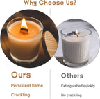 100 Wood Wicks for Candles Making - Smokeless Wooden Candle Wicks Crackling Candle Wax Wood Wick Mechas Para Velas De Cera Candle Making Wicks for Paraffin Candle Soy Wax Candlemaking(50 Sets)