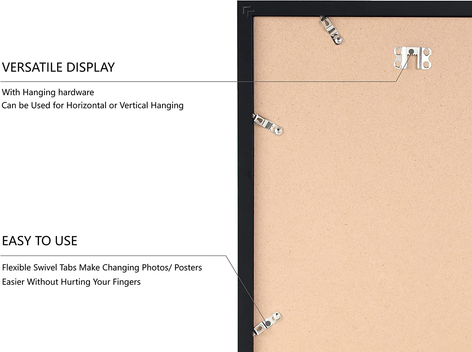 11X14 Picture Frame and 11X17 Picture Frame, 2 Pack