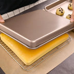 11 Inch Air Fryer Toaster Oven Tray, Set of 2 Nonstick Heavy Carbon Steel Toaster Cookie Sheets Baking Pan