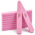 10 Pcs Nail Buffers Blocks Double Sided Nail Files 100/180 Grit for Acrylic/Natural Nails, Pink