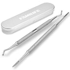 100% Stainless Steel Ingrown Toenail File and Lifter Double Sided with Storage Case (Ingrown Toenail File) and Manicure Set Manicure Kit Nail Kit Nail Clipper 9PCS Mens Grooming Kit Pedicure