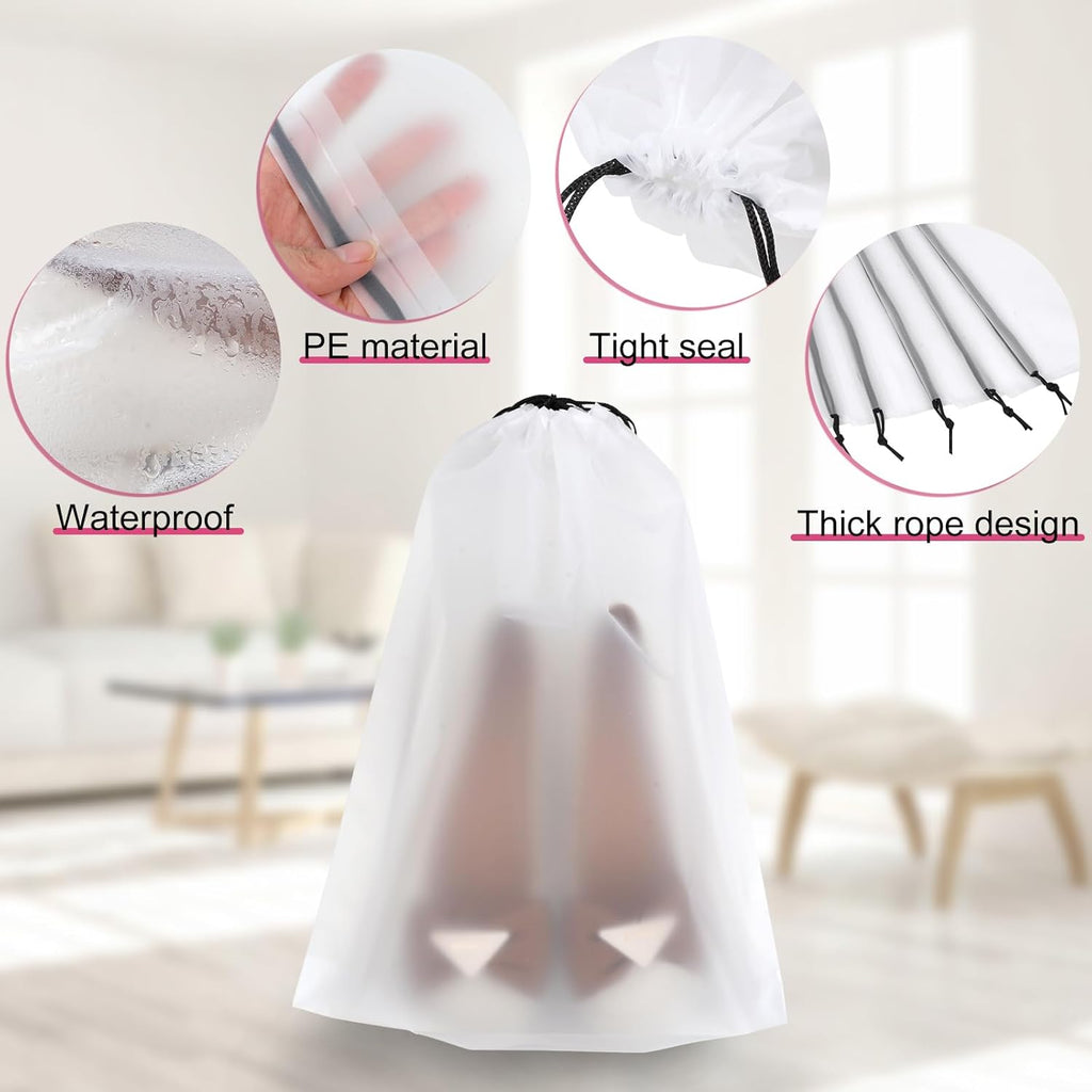 18 Pack Shoe Bags - 11.8In X 15.7In, Storage Bags for Packing, Travel Essentials for Men and Women