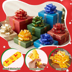 20PCS Christmas Bows for Gift Wrapping(5" Wide), Easy and Fast Wrap Pull Bows for Presents Basket Box Decor, 20 Styles Xmas Gift Wrapping and Party Supplies Decoration