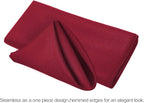 20-Inch Polyester Cloth Napkins Linen Dinner Napkins - Set of 12 for Weddings, Banquets, or Restaurants (1-Dozen) (Burgundy)